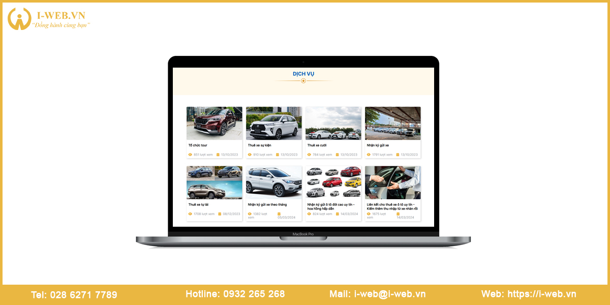 Lưu ý thiết kế website thuê xe ô tô