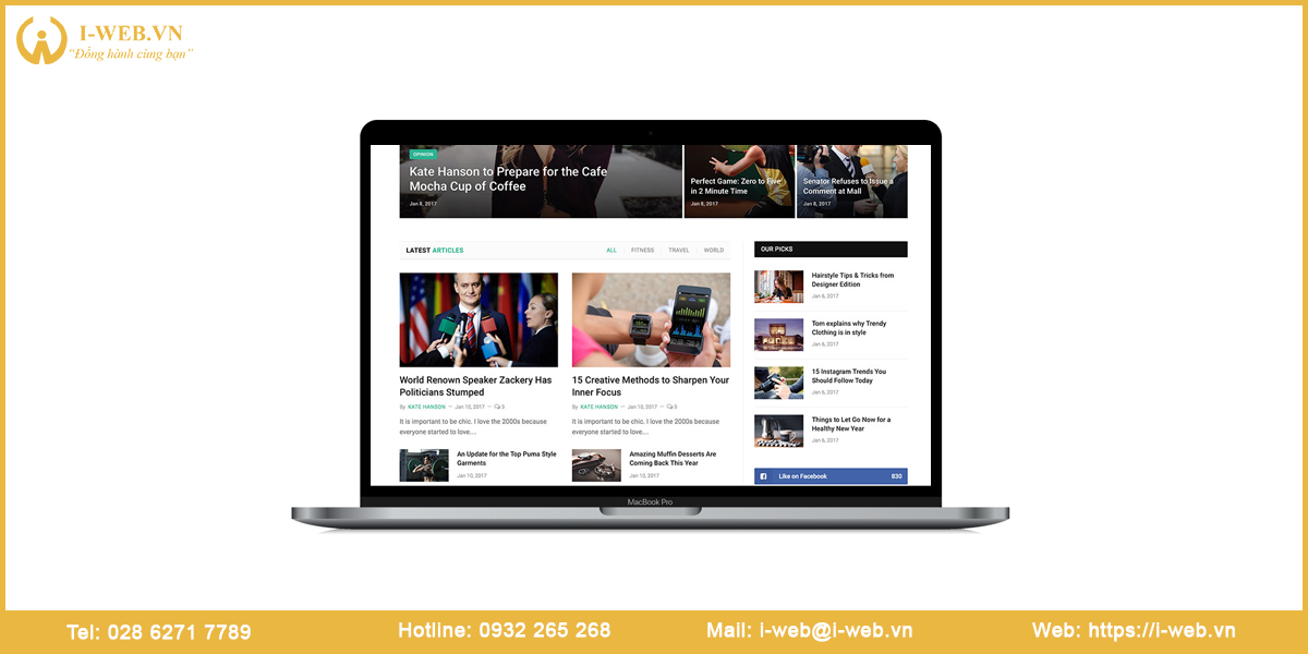 Lưu ý khi thiết kế web tin tức