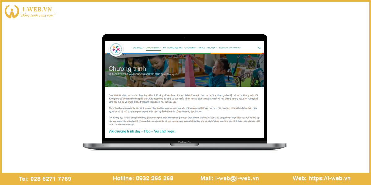 Lưu ý thiết kế website trường mầm non