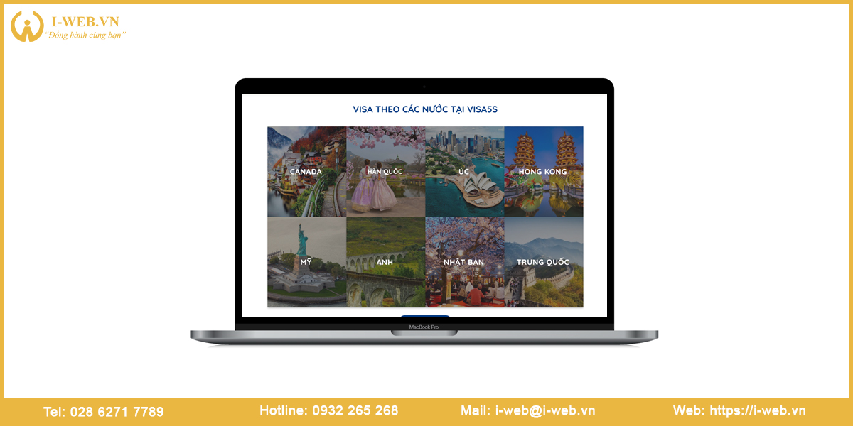 Lưu ý thiết kế web visa hộ chiếu