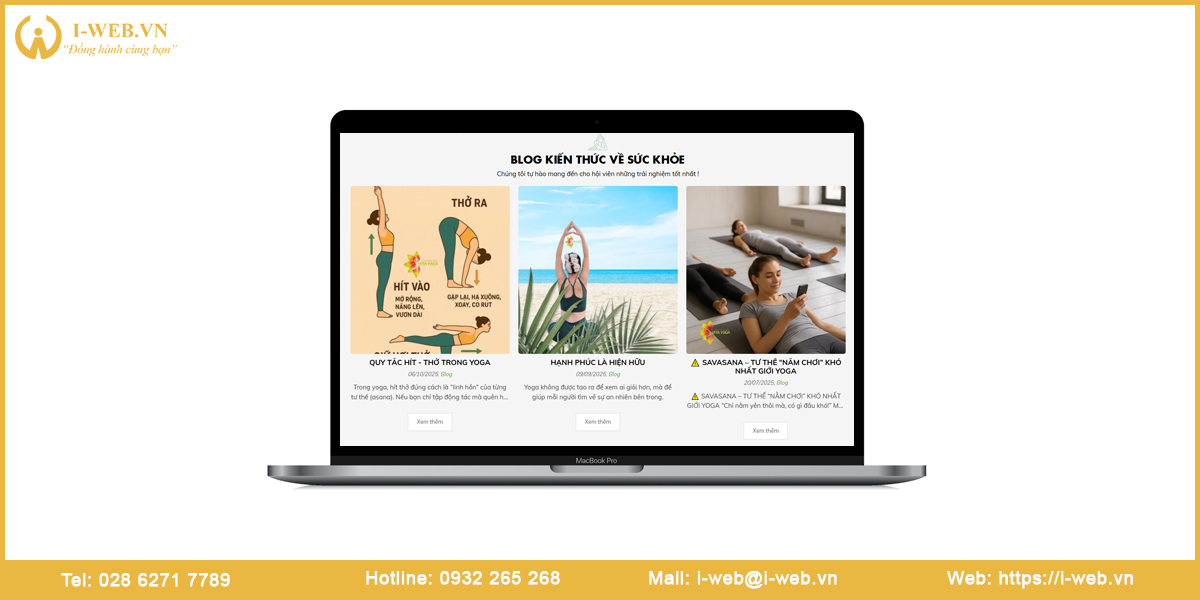 Lưu ý thiết kế website Yoga