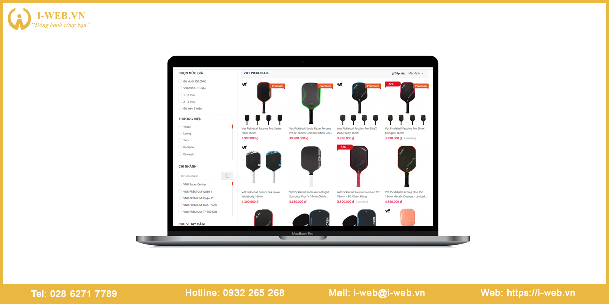 Lưu ý thiết kế website pickleball