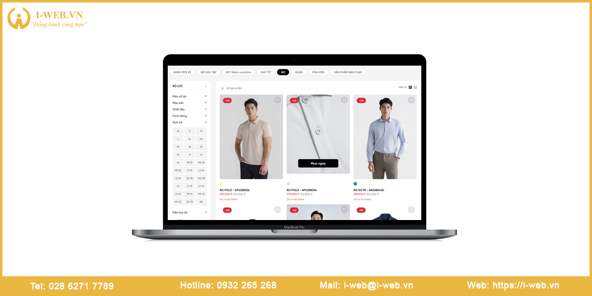 Lưu ý web thời trang