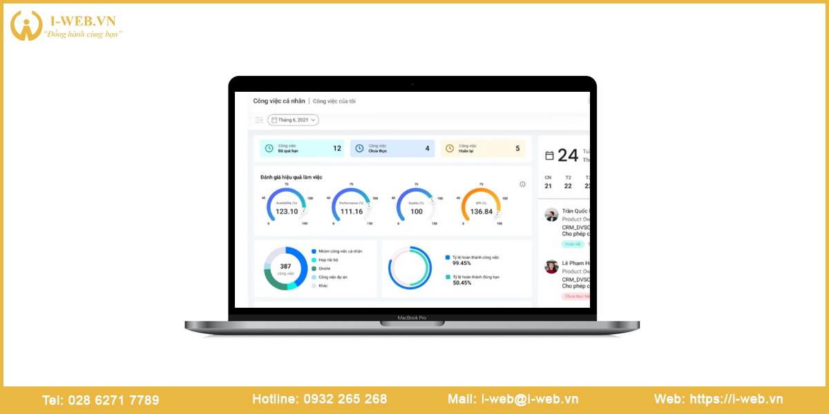 Lưu ý thiết kế website quản lý công việc