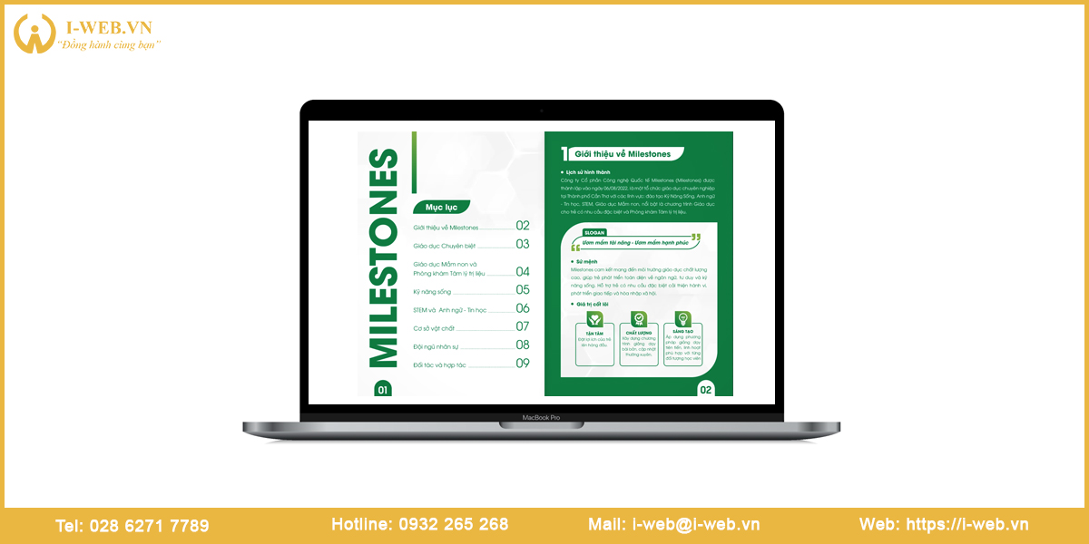 Mẫu thiết kế hồ sơ năng lực giáo dục đào tạo