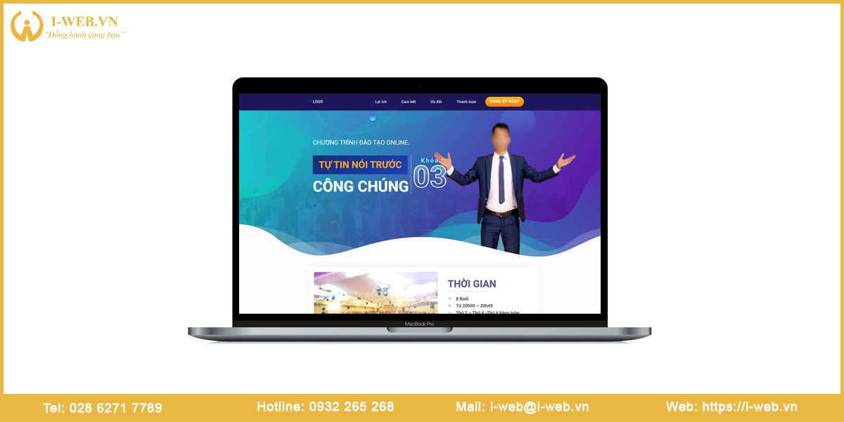 Mẫu thiết kế landing page sự kiện