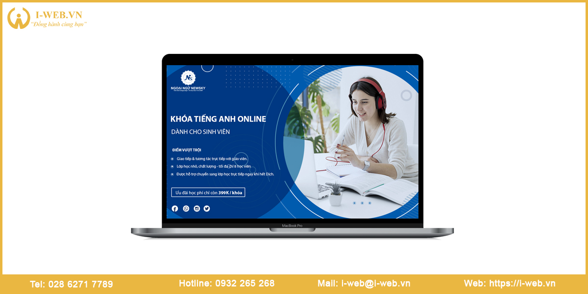 Mẫu thiết kế landing page khóa học