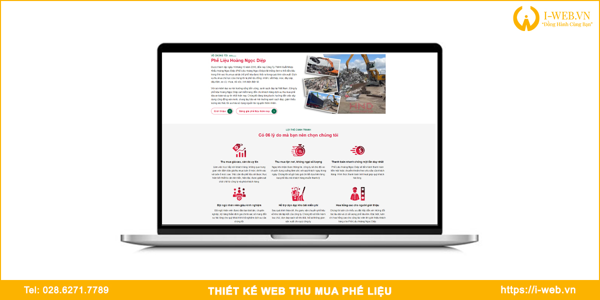 Mẫu web phế liệu