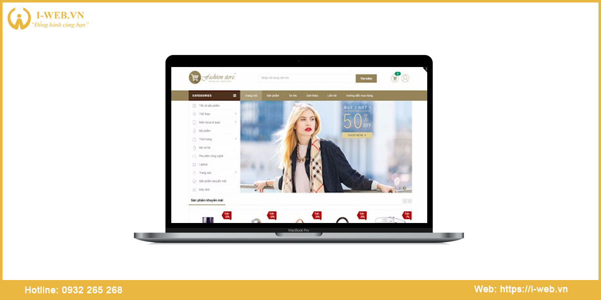 Mẫu web bán hàng