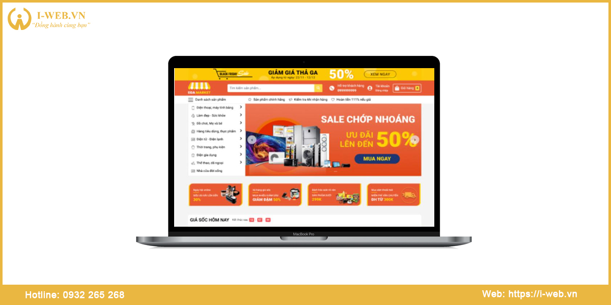 Mẫu web bán hàng