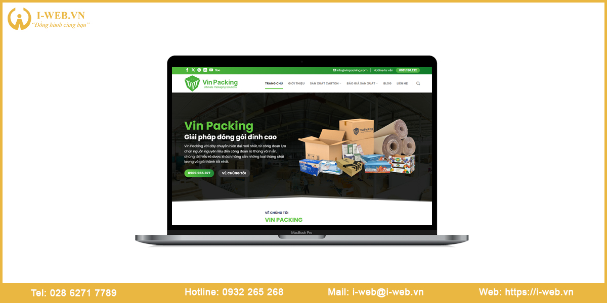 Mẫu web bao bì