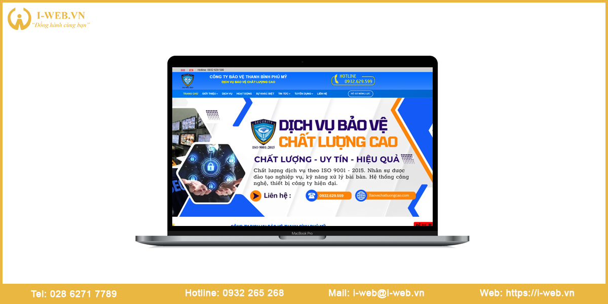 Mẫu website bảo vệ