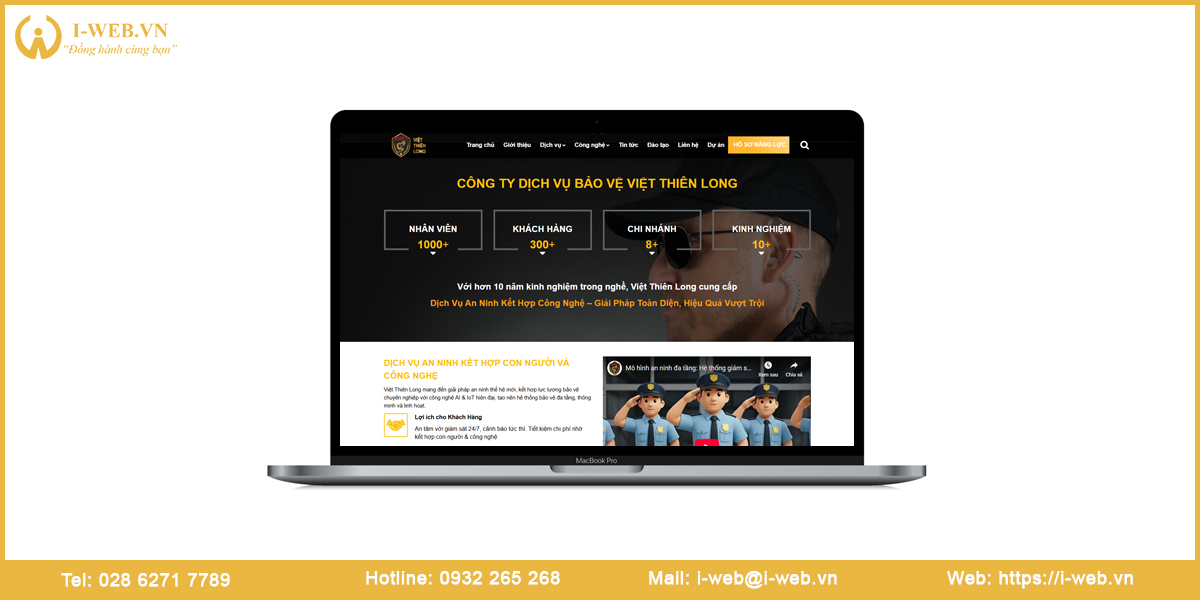 Mẫu website bảo vệ