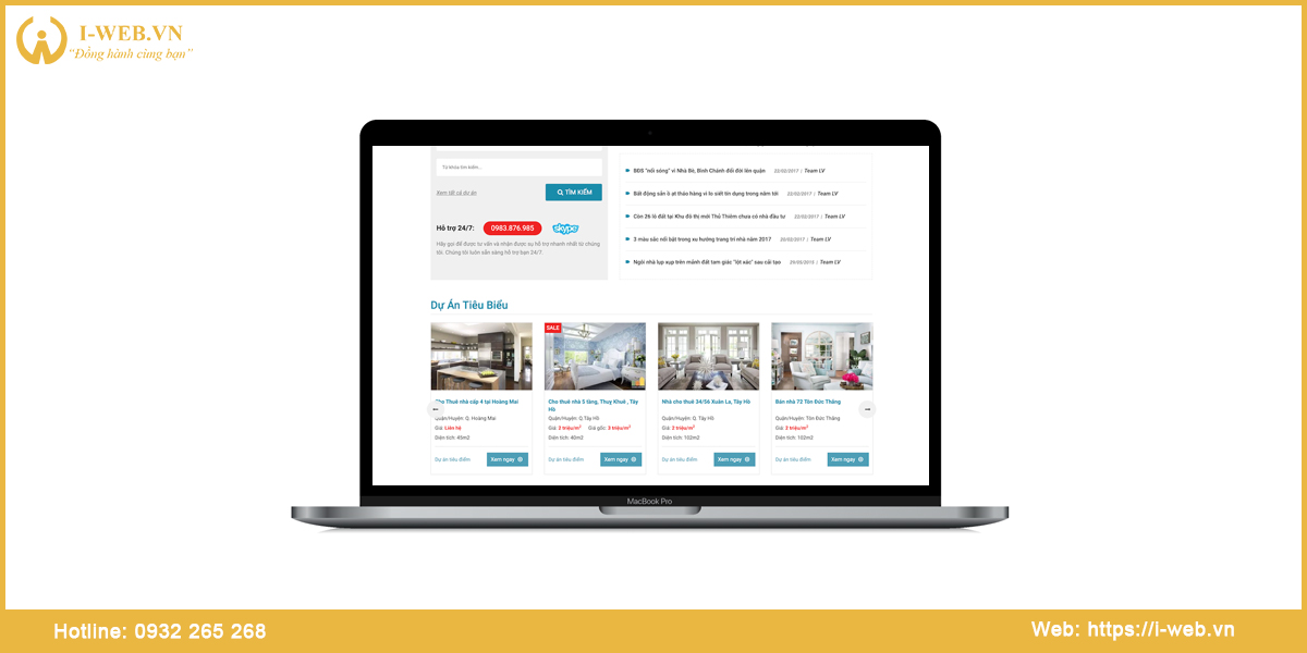 Mẫu web bất động sản