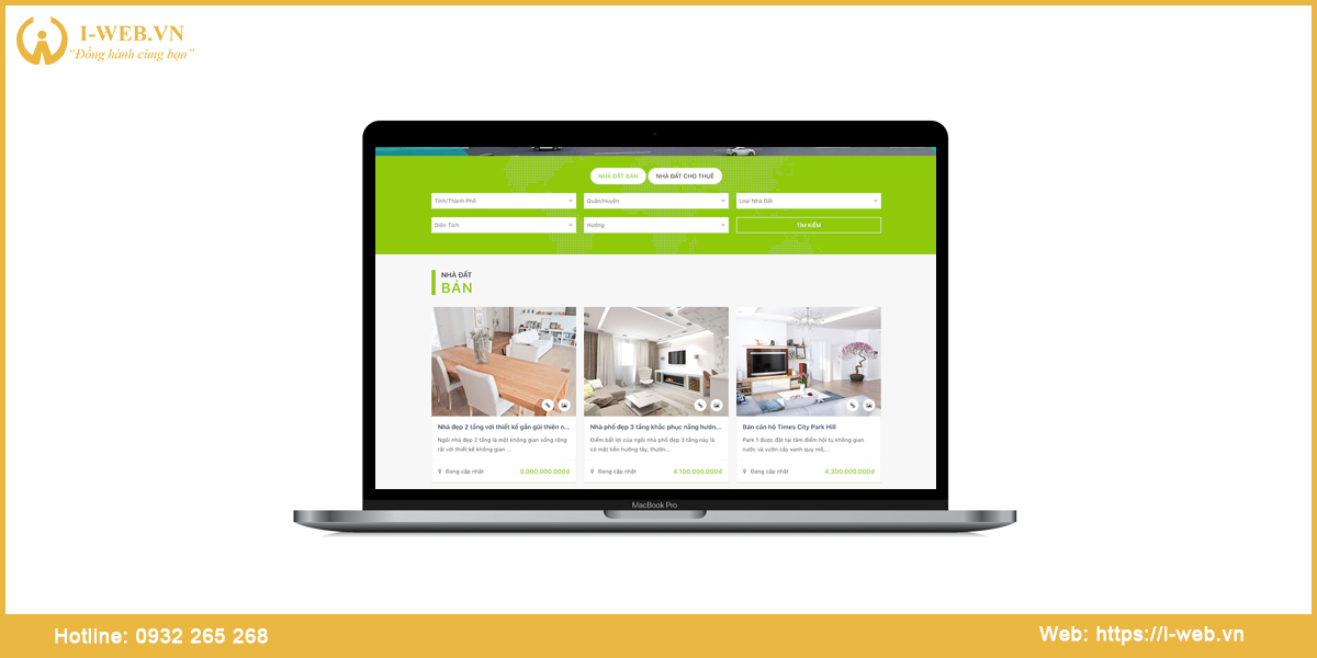 Mẫu web bất động sản