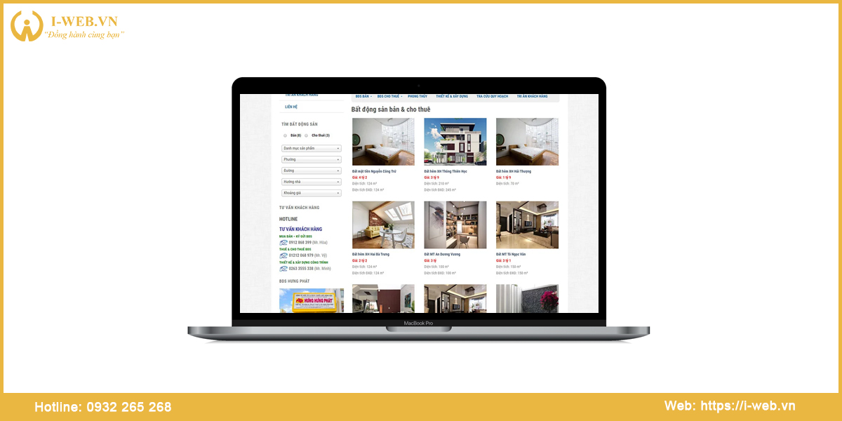 Mẫu web bất động sản
