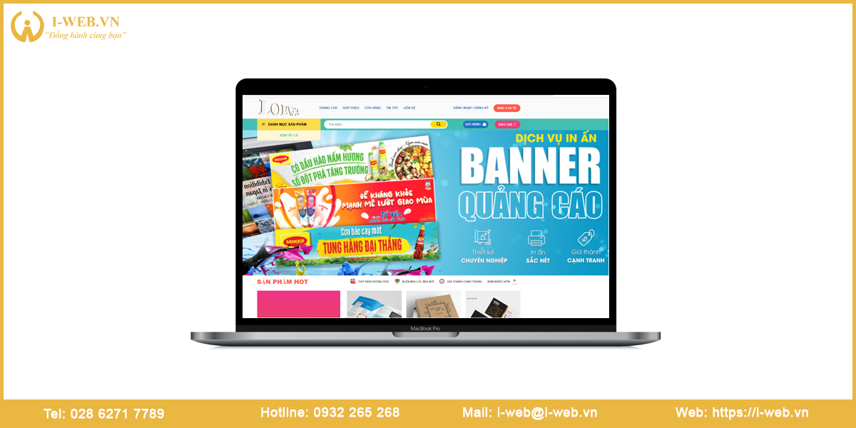 Mẫu website biển hiệu quảng cáo