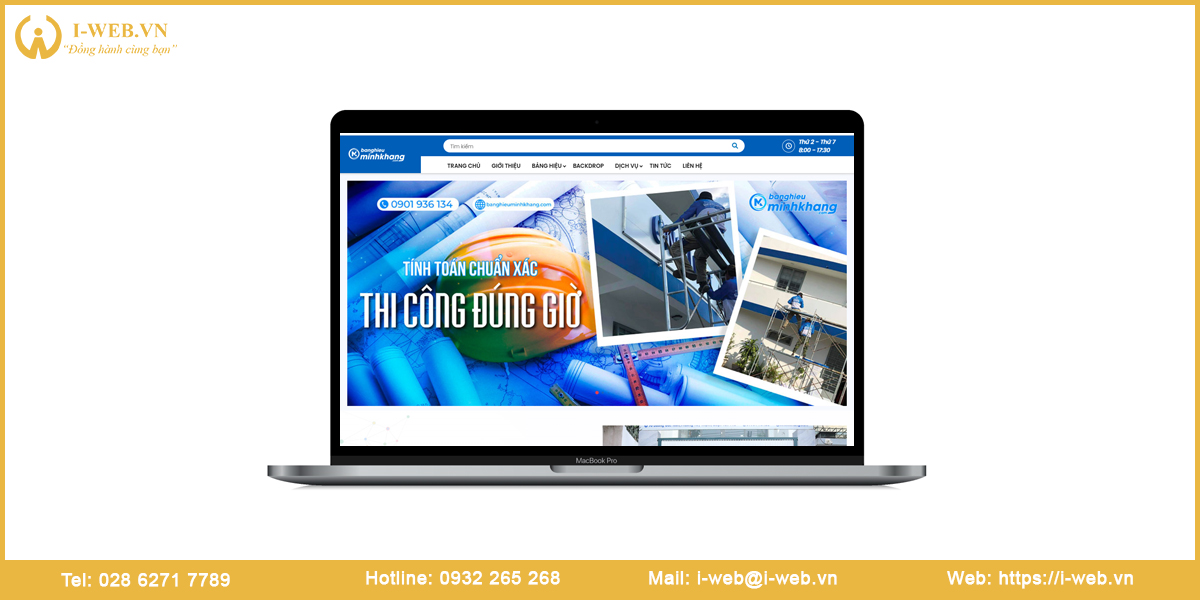 Mẫu website biển hiệu quảng cáo