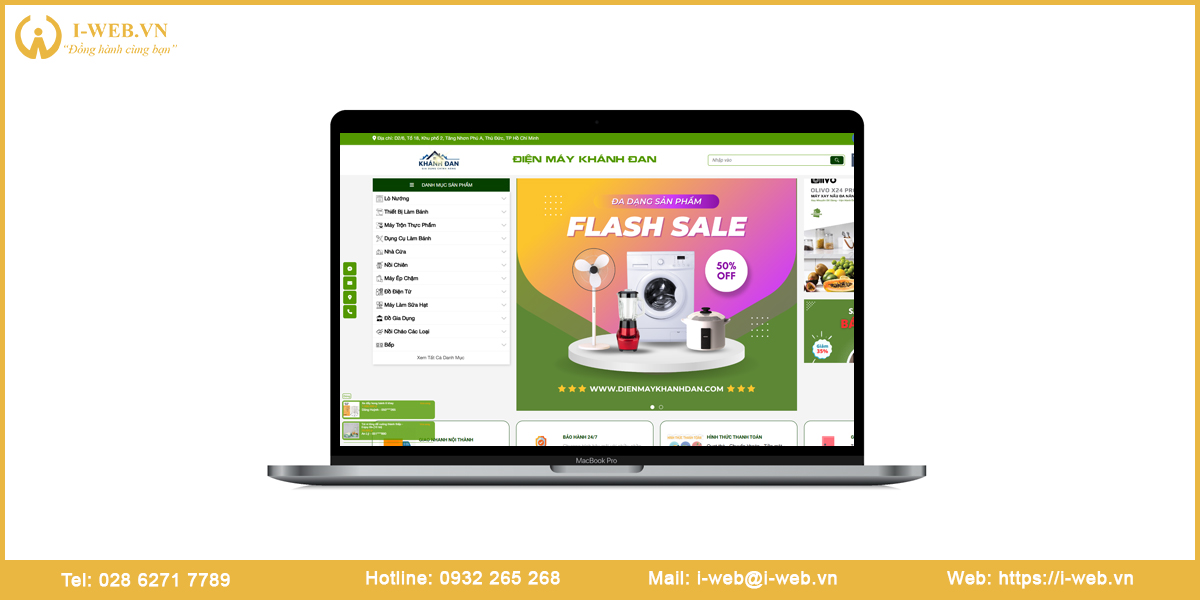 Mẫu thiết kế website Bình Dương