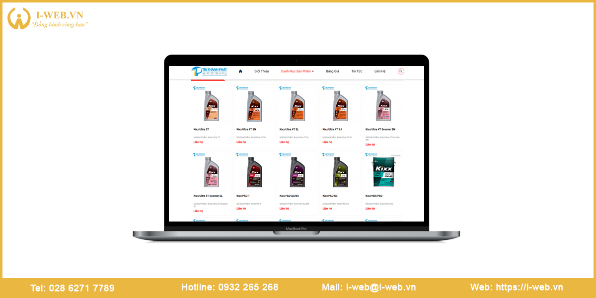 Mẫu thiết kế website Bình Phước