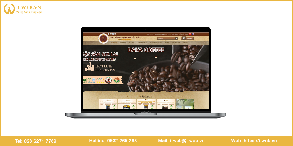 Mẫu web cafe