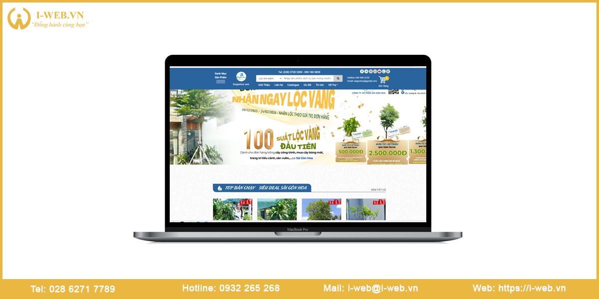 Mẫu website cây cảnh