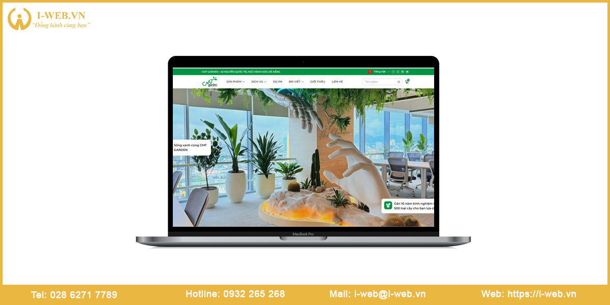 Mẫu website cây cảnh