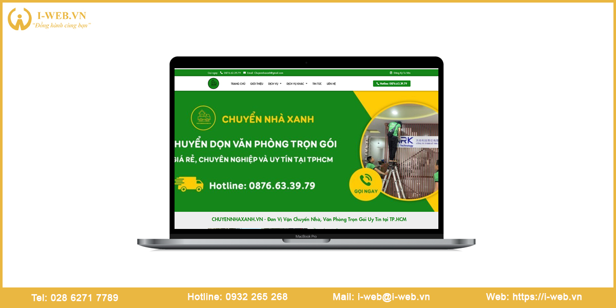 Mẫu web dịch vụ chuyển nhà