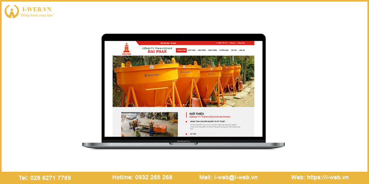 Mẫu web cơ khí 1