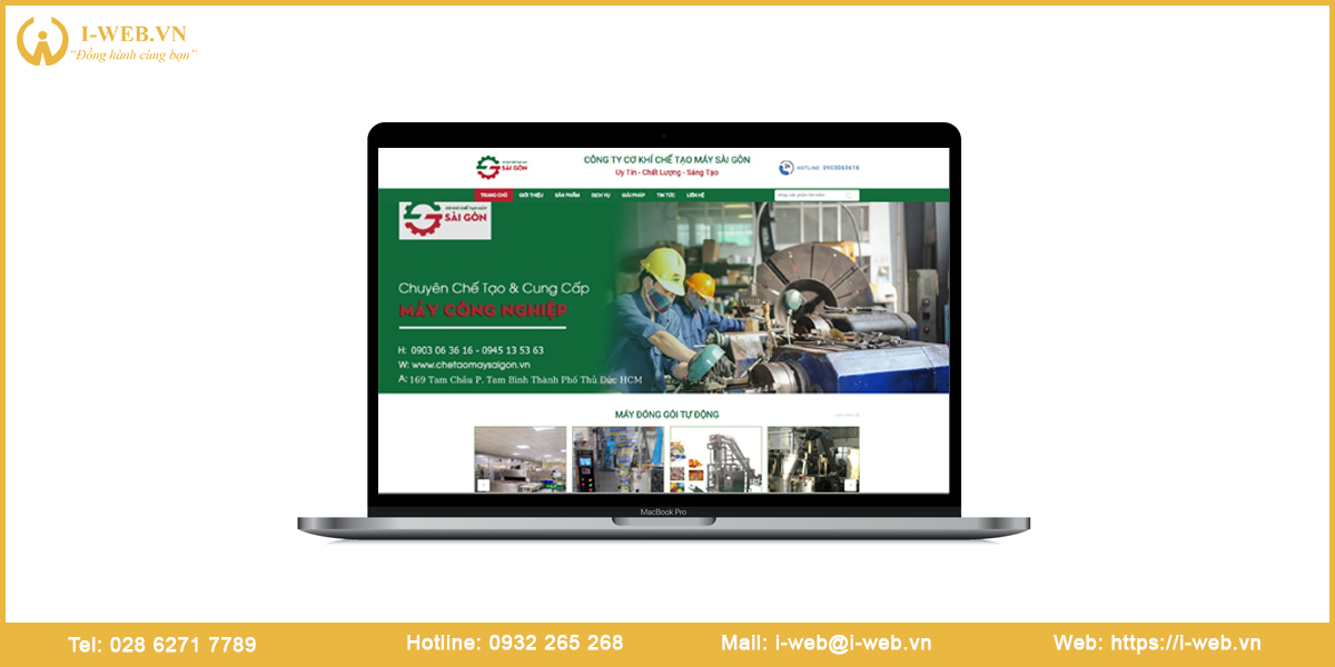 Mẫu web cơ khí 3