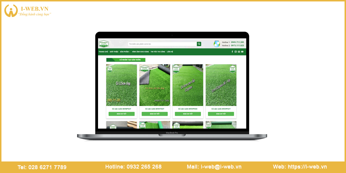 Mẫu website cỏ kiểng