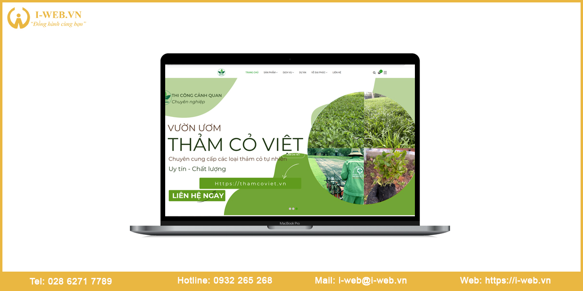 Mẫu website cỏ kiểng