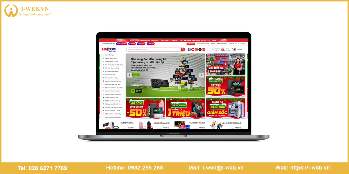 Mẫu thiết kế web công nghệ