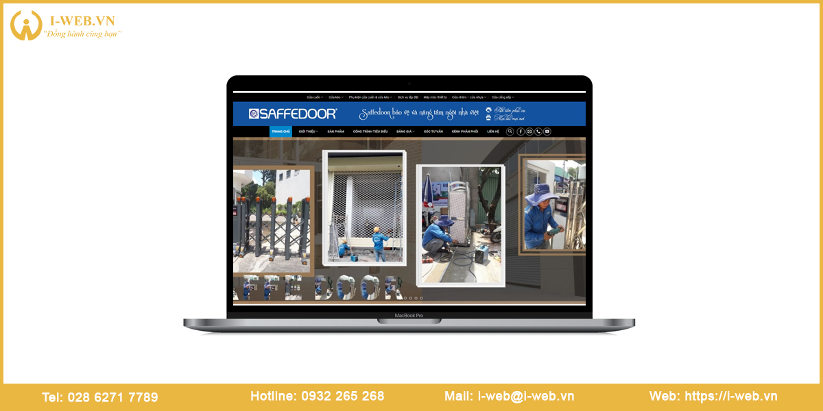 Mẫu web cửa cuốn