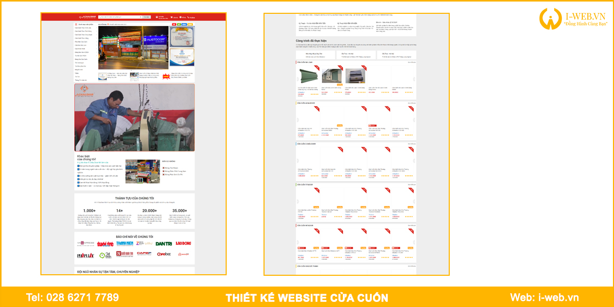 Mẫu web cửa cuốn 1