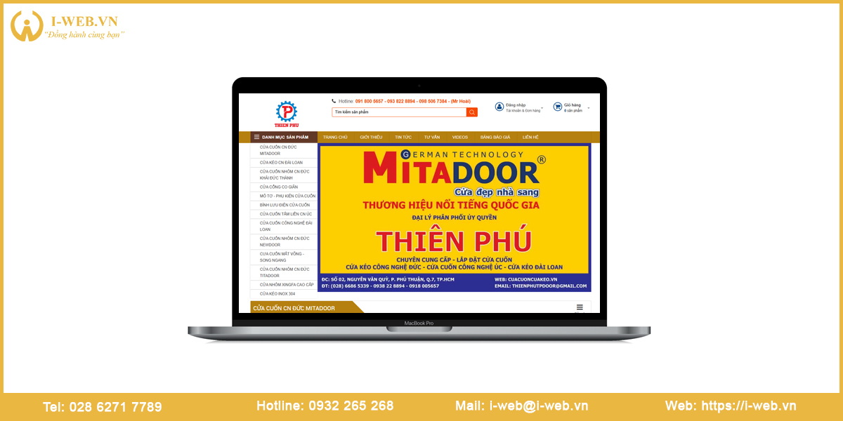 Mẫu web cửa cuốn