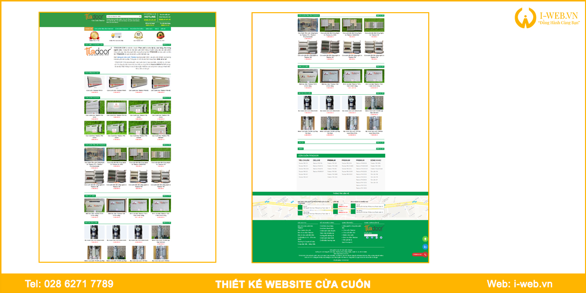 Mẫu web cửa cuốn