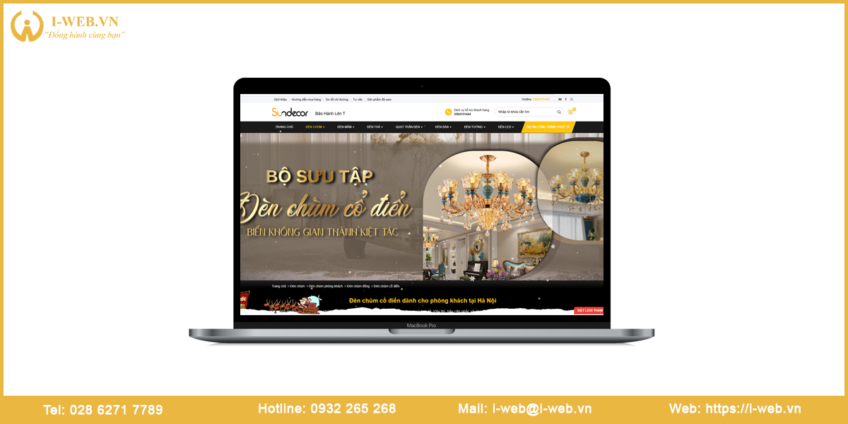 Mẫu web đèn trang trí