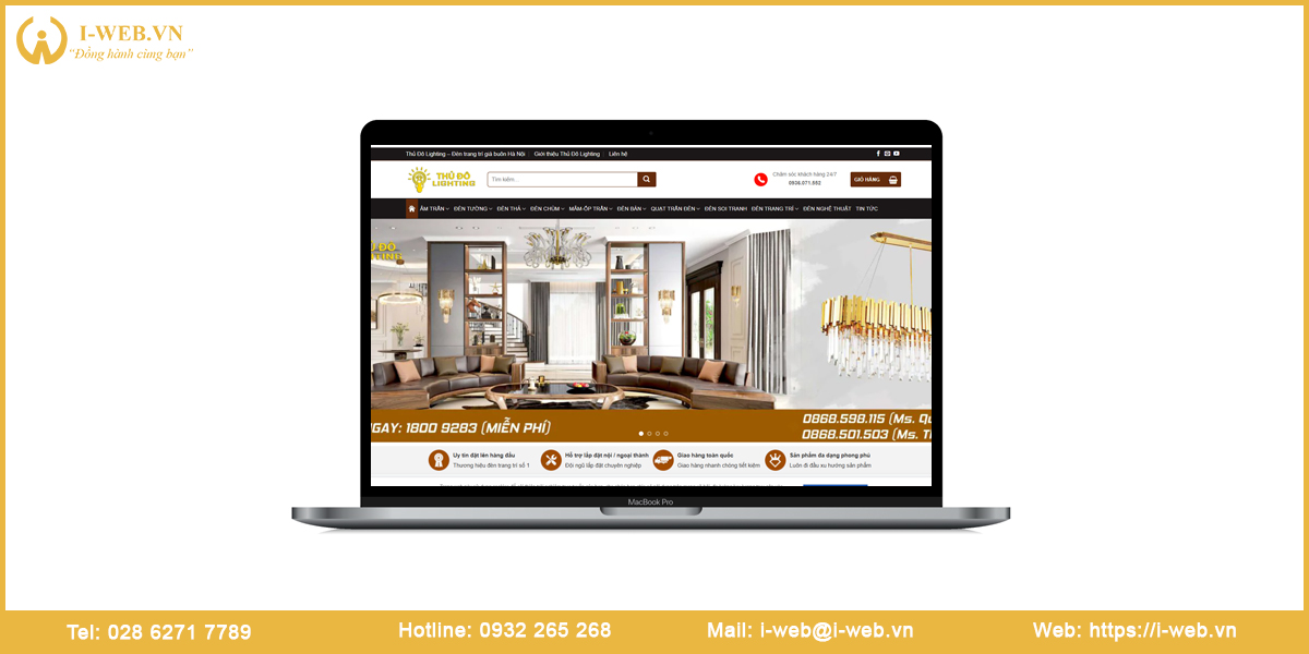 Mẫu web đèn trang trí