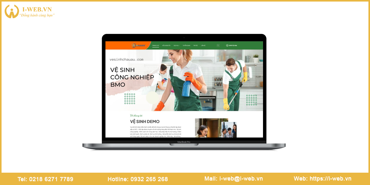 Mẫu web dịch vụ