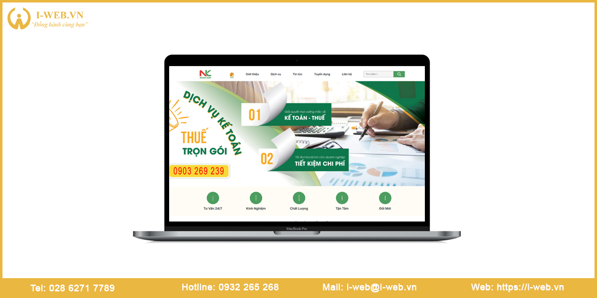 Mẫu web dịch vụ kế toán