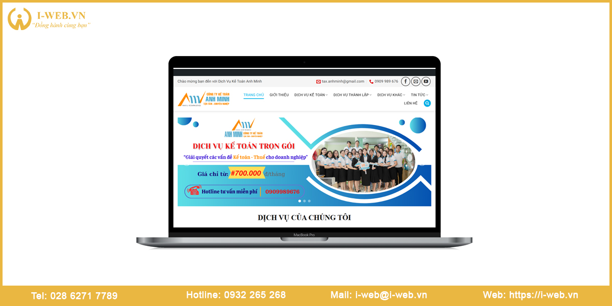 Mẫu web dịch vụ kế toán
