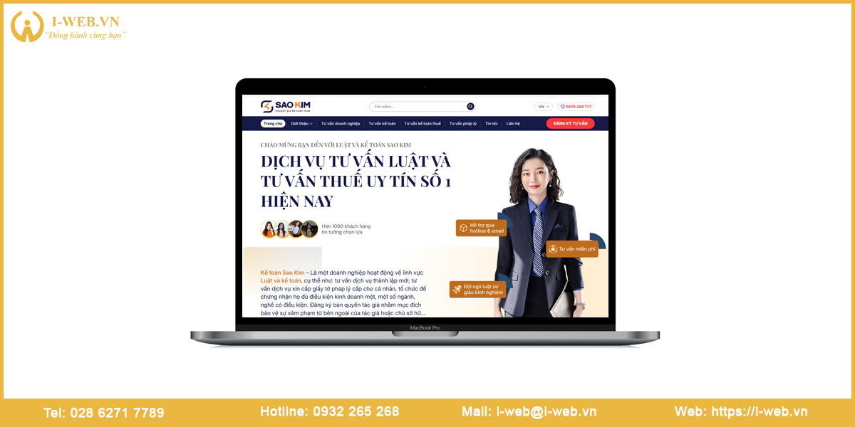 Mẫu web dịch vụ kế toán