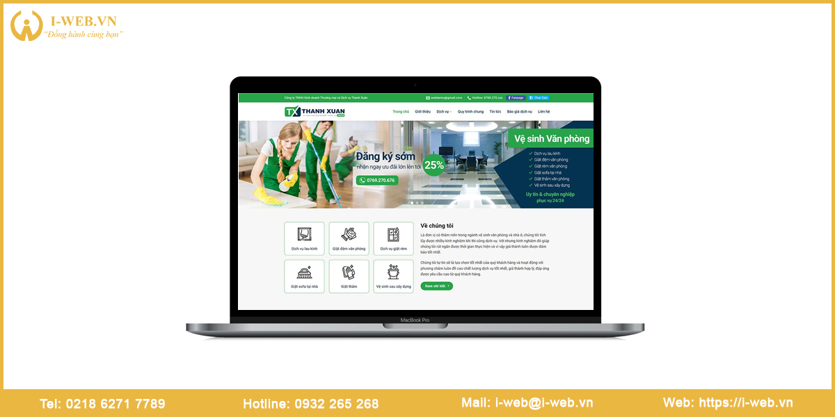 Mẫu web dịch vụ