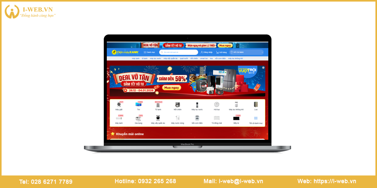Mẫu website điện lạnh