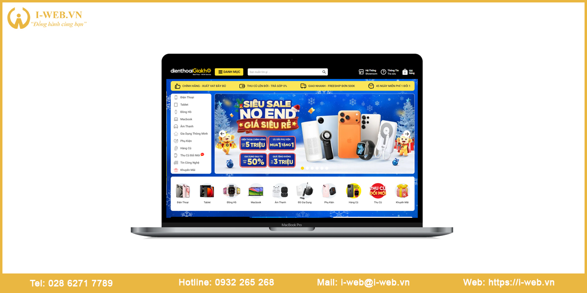 Mẫu web điện thoại