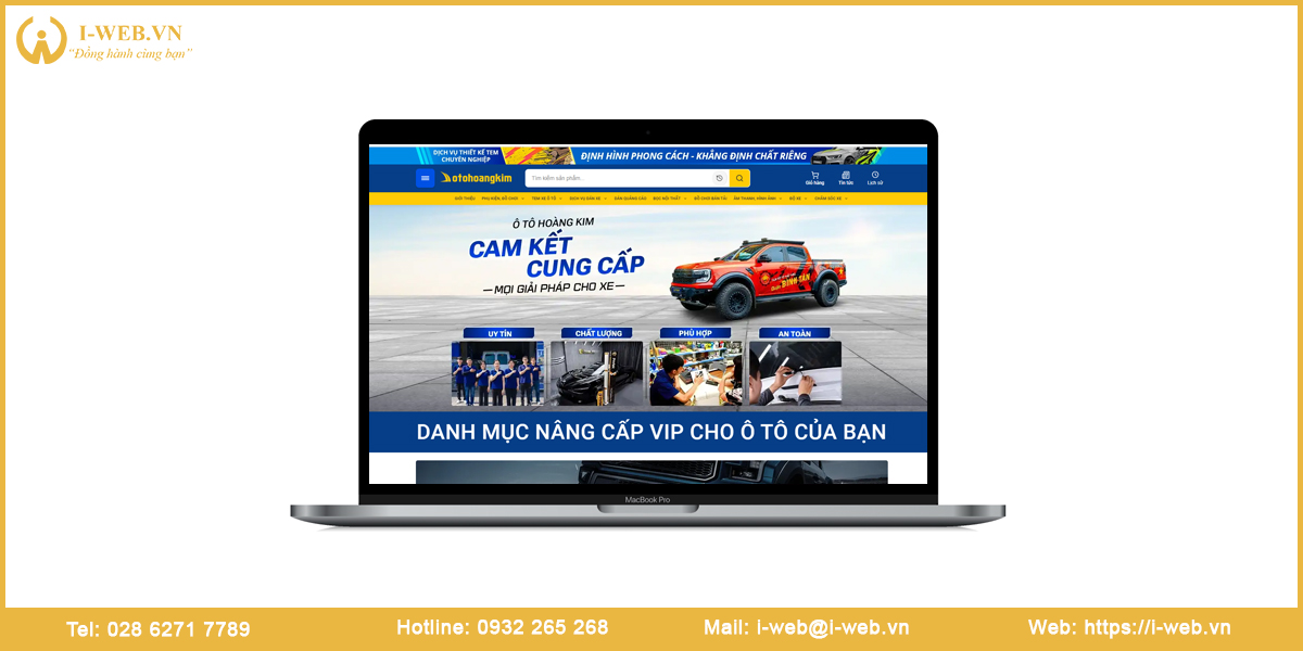Mẫu web đồ chơi xe hơi
