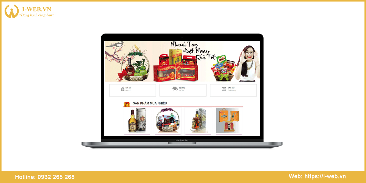 Mẫu thiết kế web đồ lưu niệm