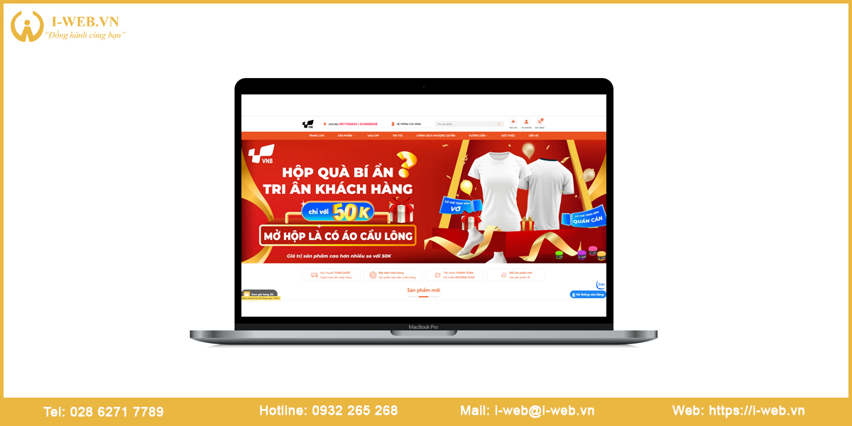 Mẫu web đồ thể thao