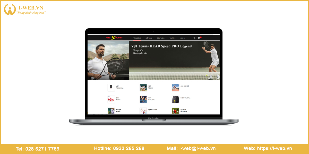 Mẫu web đồ thể thao